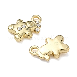 Weihnachtslegierung Kristall Strass Anhänger&nbsp;FIND-L026-01B-G