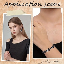 80шт. 4-х цветные двухцветные акриловые бусины&nbsp;OACR-YW0003-38