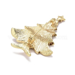 Разноцветная брошь из страз в виде елки JEWB-A004-19G