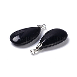 Природные подвески обсидиана&nbsp;G-D084-01P-B05