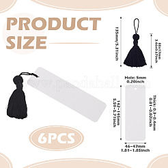 6 marque-page vierge en papier kraft&nbsp;AJEW-TADJ0001-31F