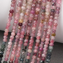 Colliers de perles de tourmaline multicolores naturelles à dégradé de couleurs&nbsp;G-D110-E02-01