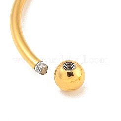 Ионное покрытие (ip) 304 нержавеющая сталь манжеты браслеты для женщин BJEW-M310-03G