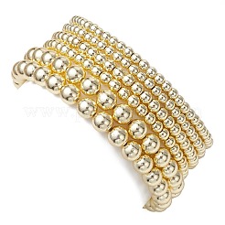 6 pz 6 stili braccialetti elastici in ematite sintetica non magnetica placcata&nbsp;BJEW-JB11024
