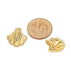 Ohrstecker mit Gestellplattierung aus Messing mit Mikropavé und klaren Zirkonia-Steinen für Damen&nbsp;EJEW-C125-27A-G