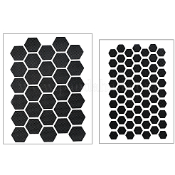 8 шт. 2 стиля резиновые противоскользящие шестиугольные наклейки на телефон для телефонов&nbsp;AJEW-SP0002-64B-02