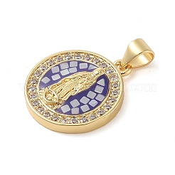 Подвески из латуни и прозрачного циркония&nbsp;KK-I712-10G