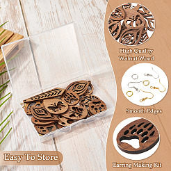 Наборы для изготовления деревянных серег с подвесками своими руками&nbsp;DIY-TA0011-16