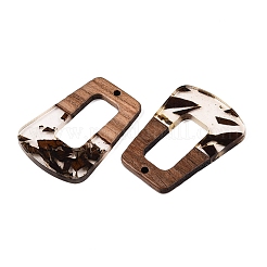 Pendentifs en résine époxy et bois de noyer&nbsp;RESI-T057-13D