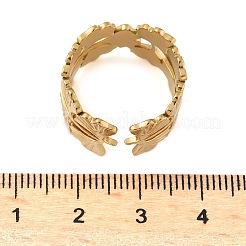 Регулируемые открытые манжеты из нержавеющей стали 304 для женщин&nbsp;LS-RJEW-U060-03E-G