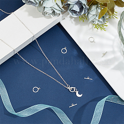 4 шт. 925 застежки-тоггл из стерлингового серебра STER-UN0001-48