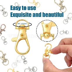 Поворотные застежки-клешни омара из сплава TIBE-YW0001-54G