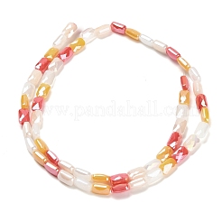 Стеклянные бусины с гальваническим покрытием &nbsp;EGLA-P068-01A-10