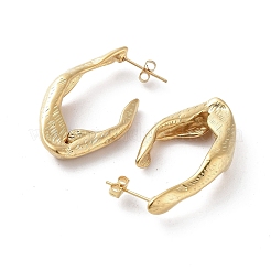 Серьги-гвоздики из нержавеющей стали 304 с вакуумным покрытием PVD EJEW-D095-03G