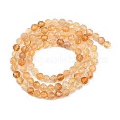 Природный желтый кварц нитей бисера&nbsp;LS-G-G155-B03-02A
