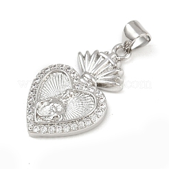 Латунные микро проложить кубического циркония подвески KK-P323-11U-P02