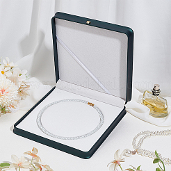 Подарочная коробка для хранения ожерелий из искусственной кожи AJEW-WH0502-52