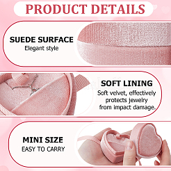 Samt-Verpackungsboxen für Fingerringe und Anhänger&nbsp;CON-SC0001-22