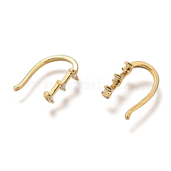 Orecchini a bracciale in ottone&nbsp;ZIRC-Z015-02G