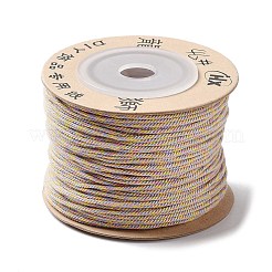 ポリエステルツイストコード  ラウンド  DIYのジュエリーには  カラフル  1mm  約49.21ヤード（45m）/ロール&nbsp;OCOR-G015-01A-12