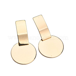 Прямоугольник с плоскими круглыми висячими серьгами-гвоздиками из сплава FS-WG163F2-01