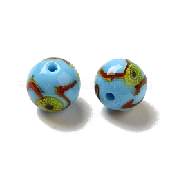 Chapelets de perles vernissées manuelles&nbsp;LAMP-G162-08A-09