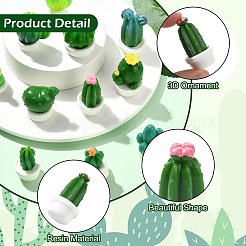 24 шт. 12 стиля миниатюрных украшений в виде кактуса&nbsp;DJEW-CJ0001-25