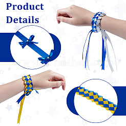 DIY-Sets zum Basteln von Polyesterbändern und geflochtenen Armbändern&nbsp;DIY-GA0007-96B