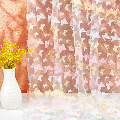 Градиент 3d бабочка полиэстеровая марлевая ткань&nbsp;AJEW-WH20006-148D