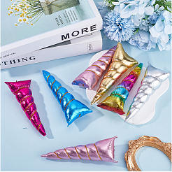 12 шт. 6-х цветная тканевая фурнитура для головного убора в виде рога единорога&nbsp;FIND-GF0007-39