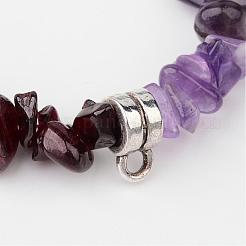 Изготовление браслетов из драгоценных камней из чакры BJEW-JB02287-01