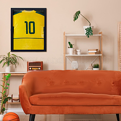 Прямоугольные рамки для хранения из дерева и акриловой ткани&nbsp;ODIS-WH0007-63