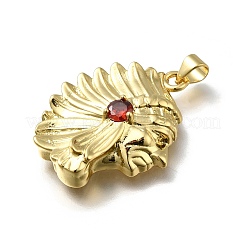 Латунные микро проложить кубического циркония подвески KK-C090-46G