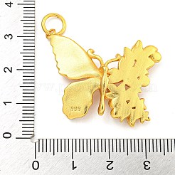 Emaille-Anhänger aus Messing mit Gestellbeschichtung&nbsp;KK-Z054-4G-02