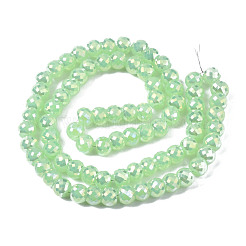 Chapelets de perles en verre électroplaqué&nbsp;EGLA-Q125-003-B01