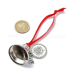 Слово любовь сплав сублимационная печать круглый орнамент HJEW-JM02214