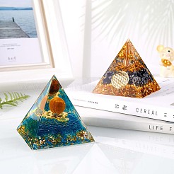 Фиолетовые украшения из кристаллов авантюрина в виде пирамиды JX070A