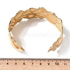Bracelets manchettes en acier inoxydable 304 pour femmes&nbsp;BJEW-L719-01A-G