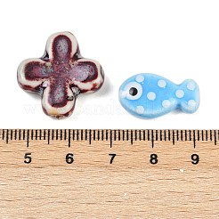 Фарфоровые бусины ручной работы PORC-XCP0001-007