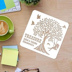 Пластиковые многоразовые шаблоны трафаретов для рисования DIY-WH0172-232