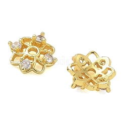 Coupelles en laiton avec zircone cubique à micro-pavé&nbsp;CU-CBAE9B1-09G