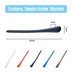 10 пара 5-х цветных силиконовых дужек для очков FIND-HY0003-29