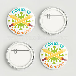 Брошь из белой жести&nbsp;JEWB-WH0012-003