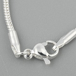 Латунные круглые ожерелья в виде змей NJEW-BB10864-20