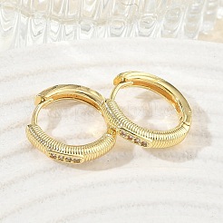 Pendientes de aro de circonio cúbico de micro pave de latón&nbsp;KK-CBA30C7-30G