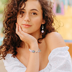 18шт 9 цвета прозрачные акриловые эмалевые бусины TACR-TA0001-15