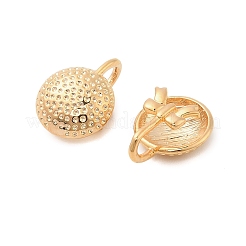 Латунные полукруглые серьги-манжеты&nbsp;KK-C130-09G