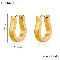 Pendientes de aro de acero inoxidable 304&nbsp;STAS-OY016-77G