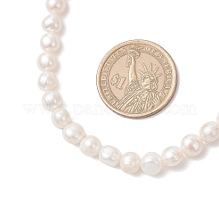 Ожерелья из натурального культивированного пресноводного жемчуга с двух сторон NJEW-JN05334-02