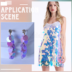 Подвески из ПВХ с пайетками/пайетками PVC-WH20005-01C